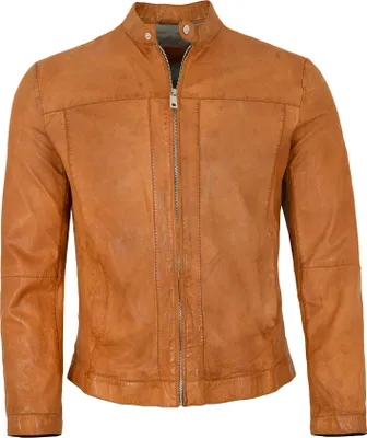 Produktbild von Milestone - Herren Lederjacke Lammnappa camel : 56