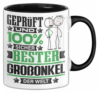 Produktbild von Großonkel Geschenk Lustiger Spruch für Großonkel Geschenkidee Bester Großonkel Der Welt (Schwarz)