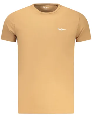 Produktbild von Herren-Kurzarmshirt in Braun – Schmaler Schnitt aus Baumwolle