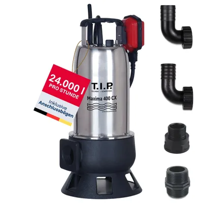 Produktbild von T.I.P. Maxima 400 CX Schmutzwasser-Tauchpumpe