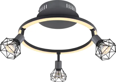Zdjęcie produktu dla GLOBO 57035-3, Czarny, Metal, IP20, I, LED, 12 W
