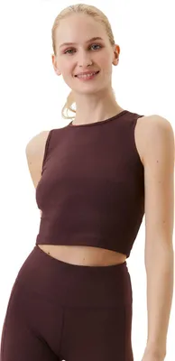 Produktbild von Björn Borg - Damen - STHLM Crop Rib Tanktop - Rot - Gr. L