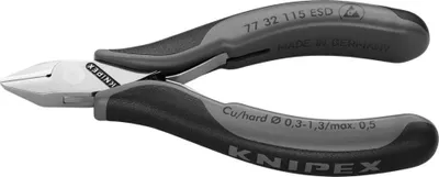 Immagine prodotto di Pinza laterale elettrica ESD da 115 mm con lama a lama, Knipex | 4003773025122