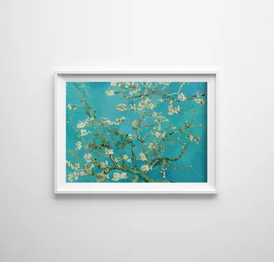 Produktbild von Poster - Leinwand - 29,7 cm x 21 cm - Leinwandposter - Van Gogh Mandelblüte