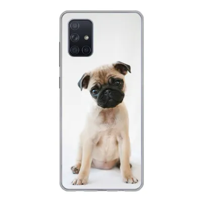 Produktbild von MuchoWow® Handyhülle Schutzhülle Hülle für Samsung Galaxy A51 5G Hund - Haustiere - Porträt Silikon Softcase Handy Hülle - Abbildung