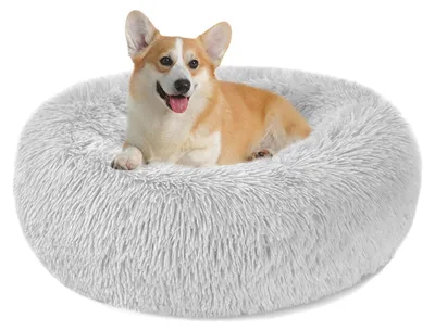Produktbild von Flauschiges Hundebett in Donut-Form, geeignet für kleine und große Hunde