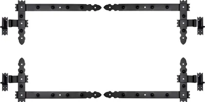 Produktbild von Winkelband Winkelbänder Türbänder Türband Torband Torbänder Schwarz Pulverbeschichtet - Größe: 600 (4 Teile)