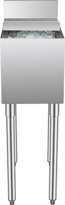 Obrázek produktu pro VEVOR komerční box na led 28 l pod pultem (305 x 483 x 937 mm) nerezový box na led s posuvným víkem a nastavitelnými kuličkovými nožičkami, chladicí vozík pro bar restauraci bar kuchyň stříbrný