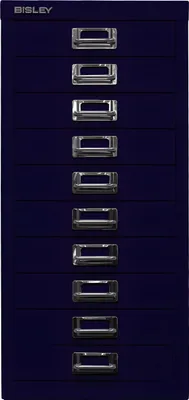 Produktbild von Schubladenschrank MultiDrawer oxfordblau H590xB279xT380mm 10 Schubl