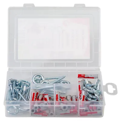 Zdjęcie produktu dla fischer 544399 fischer Profi-Box - DuoPower 2K 544399 Dübel- und Schrauben-Sortiment, 70 St.