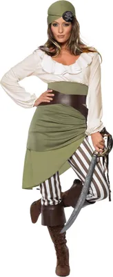 Image de Smiffys - Costume "Shipmate Sweetie" - Femme SM2156 (M) (Vert/Blanc)