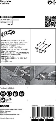 Produktbild von EXPERT MetalMax PAIZ 32 AIT Tauchsägeblatt für Multifunktionswerkzeuge, 50x32 mm