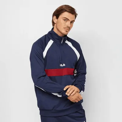 Produktbild von Fila Men Oligert Half Zip Top 687237-A082 Dunkelblau Größe S