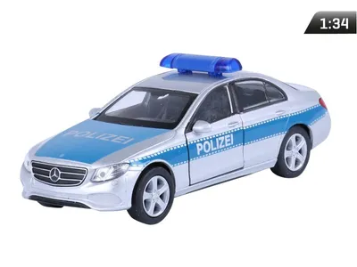 Obrázek produktu pro Model 1:34, 2016 MERCEDES-BENZ E-Class POLIZEI, stříbrná (A876MBEPS)