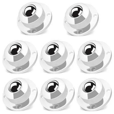 Produktbild von Kompakte Selbstklebende Drehrollen für Möbel, Set aus 8