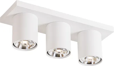 Produktbild von QAZQA - Modern Moderner Deckenstrahler weiß 3-flammig Spotbalken-flammig - Tubo I Wohnzimmer I Schlafzimmer - Aluminium Länglich - LED geeignet GU10