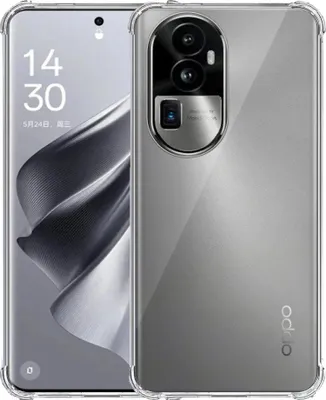 Zdjęcie produktu dla Etui na telefon Oppo Reno 10 Pro Plus przezroczyste ze zderzakiem - przezroczyste, odporne na wstrząsy etui z silikonu TPU - Smartphonics
