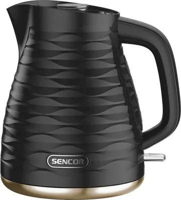 Zdjęcie produktu dla Sencor SWK 7501BK, 1,7 l, 2200 W, Czarny, Stal nierdzewna, Wskaźnik poziomu wody, Zabezpieczenie przed przegrzaniem