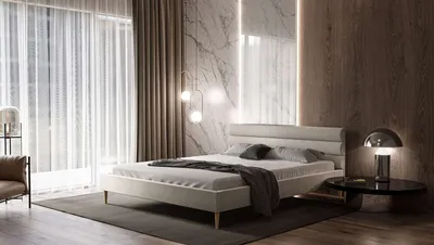 Produktbild von Polsterbett FREYA mit Gestell 160x200 Beine: Buche Jasmine 21