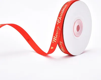 Produktbild von Weihnachts-Ripsband-Set zum Verpacken von Geschenkpaketen, Herstellen von Haarschleifen-Accessoires, Basteln, Hochzeitsdekor. (60yd (12x5yd) 3/8" Ripsband-Weihnachten)