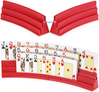 Produktbild von Kartenhalter 4 Stücke, 3 Ebenen, für Spielkarten, für Spiele