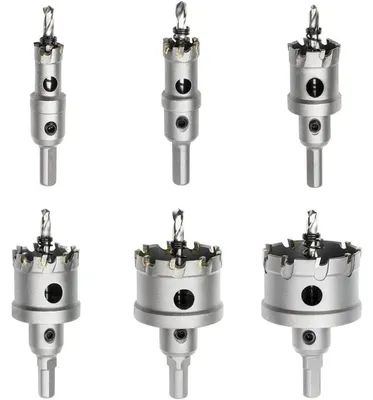 Produktbild von Lochsäge Hartmetall TCT Bohrer für Metall Edelstahl Eisen Holz Kunststoff 16-50mm