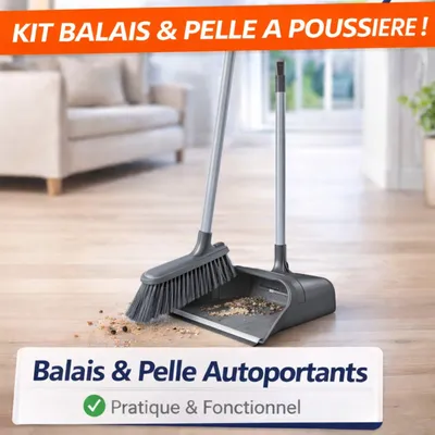 Image de Ensemble Pelle et Balayette à Manche Long – 80 cm