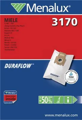 Produktbild von Menalux 3170 Duraflow Staubbeutel 5er kompatibel mit Miele