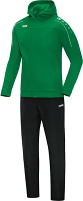 Produktbild von JAKO Unisex Präsentationsanzug Classico mit Kapuze, Farbe:sportgrün, Größe:XXL