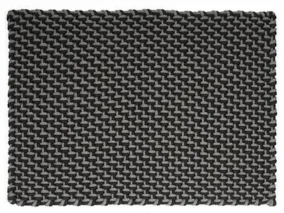 Image de Pad Tapis In/ Outdoor POOL Gris Noir 72x132 Paillasson Tapis de salle de bain