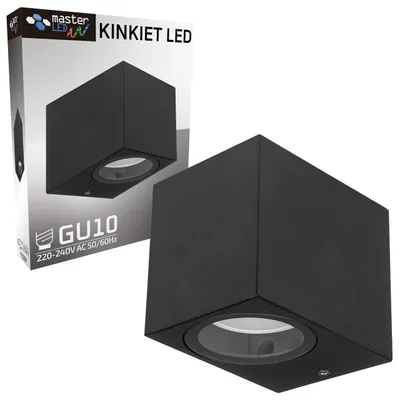 Produktbild von LED Gartenleuchte 8.1cm GU10 max 35W IP44 Außenwandleuchte Schwarz