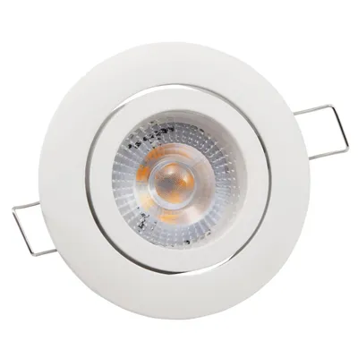 Produktbild von LED-Einbauleuchte McShine Eco-50 5W 400lm 3000K weißes Gehäuse