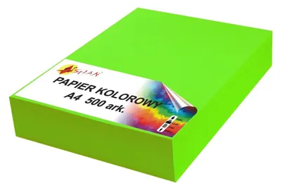 Produktbild von Farbpapier A4 80g grün neon fluo v2 500 Blatt