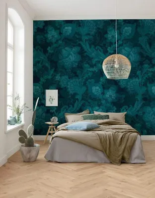 Zdjęcie produktu dla Tapeta włókninowa Komar "Fleurs de Nuit" - rozmiar: 400 x 280 cm (szerokość x wysokość) - 8 paneli