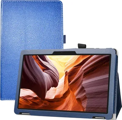 Image de Étui Pour Tablette Winnovo T10 Mtk Mt8163 10 Pouces Bleu Marine Cuir Pu