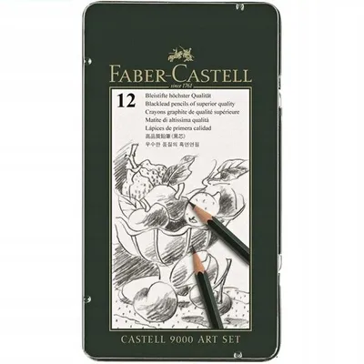 Produktbild von Faber-Castell Bleistift-Set 12 Stück Graphit Zeichenset