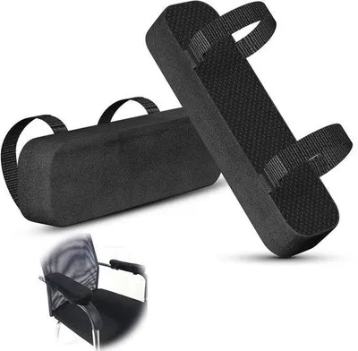 Produktbild von Ergonomische Armlehnenkissen für Bürostühle - 2 Stück Antislip Ellbogengestelle