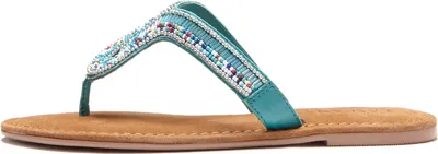 Produktbild von LASCANA Zehentrenner Sommerschuh, offener Schuh, Pantolette, Sandale, türkis-blau Größe 37