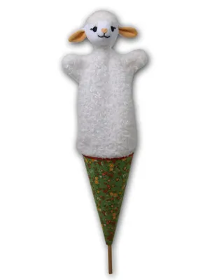Produktbild von Tütenkasper Schäfchen 52cm 3in1p