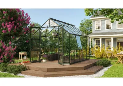 Produktbild von Vitavia Gewächshaus "Olymp 11500" aluminium 11,5 m² 3 mm ESG