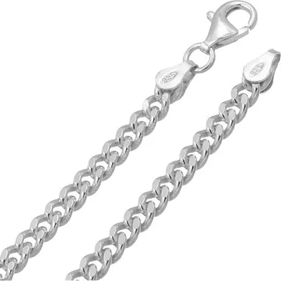 Produktbild von Halskette 50cm - Sterlingsilber - Panzerkette