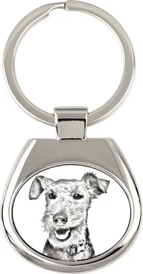 Produktbild von Welsh Terrier - Schlüsselanhänger mit Hund, Anhänger mit Aufdruck, personalisierter Anhänger der Marke Art-Dog