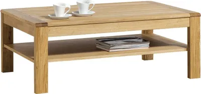 Produktbild von Couchtisch teilmassiv Farbe: Natur 45x120x75 cm Wohnzimmermöbel Wohnzimmereinrichtung