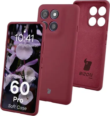 Produktbild von Bizon Soft Case Motorola Edge 60 Pro dunkel lila