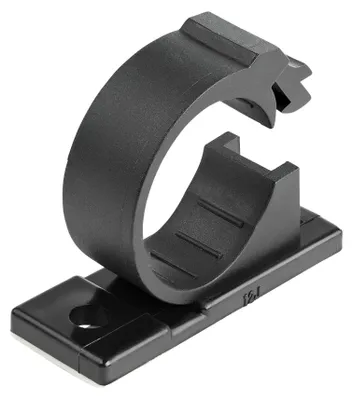Produktbild von StarTech.com 100 Selbstklebende Kabelklemmen Groß - PC Kabelmanagement/Kabelhalterung - Kabel Organisator - Netzwerk/USB/Ethernet Kabelclips - Nylonklemme UL/94V-2 Brandklasse - Schwarz, 100 Stück(e)