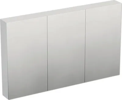 Produktbild von Jungborn Spiegelschrank TRENTA 120 x 14,4 x 72 cm weiß zu B073 matt 3-türig IP 44