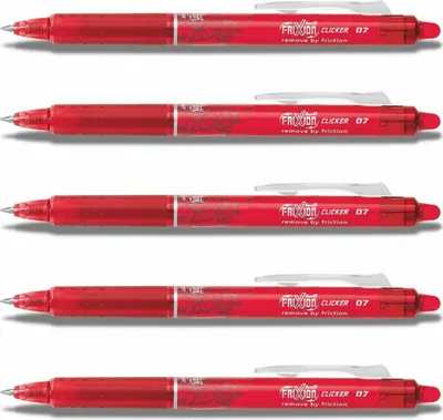 Produktbild von Pilot Frixion Clicker 0.7 Tintenroller rot 5er-Set