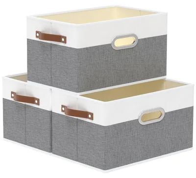 Obrázek produktu pro Skládací úložné boxy s uchy 3 kusy