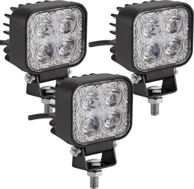 Produktbild von Greenmigo 3X 12W LED Lampe Scheinwerfer Kaltweiß Rücklicht LED Arbeitsscheinwerfer Wasserfest IP67 12V 24V