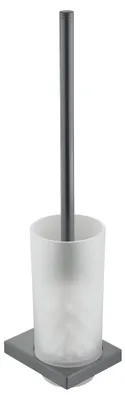 A toilet brush set on a white background.